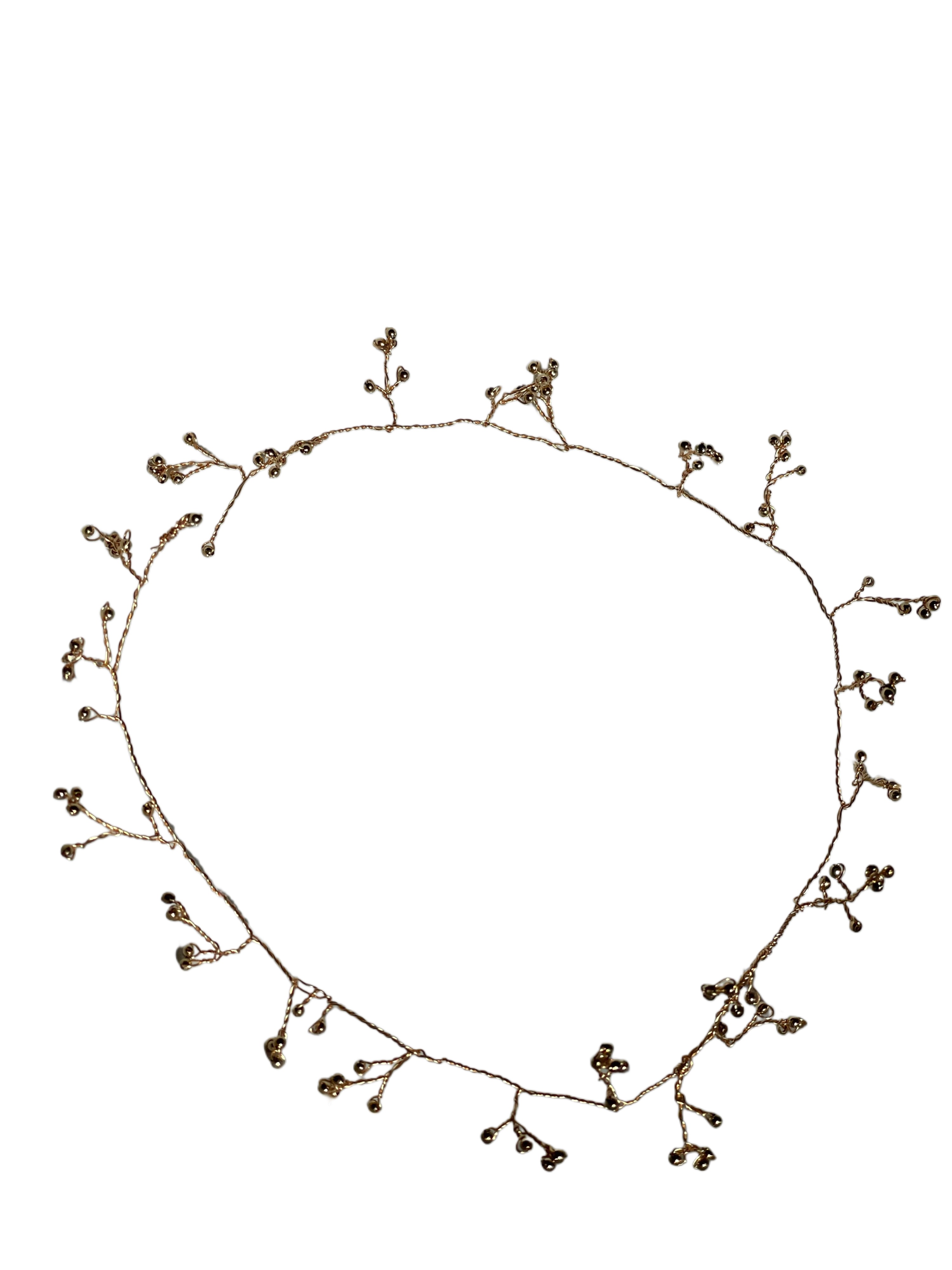 Collar Vera — gargantilla artesanal de ramas doradas